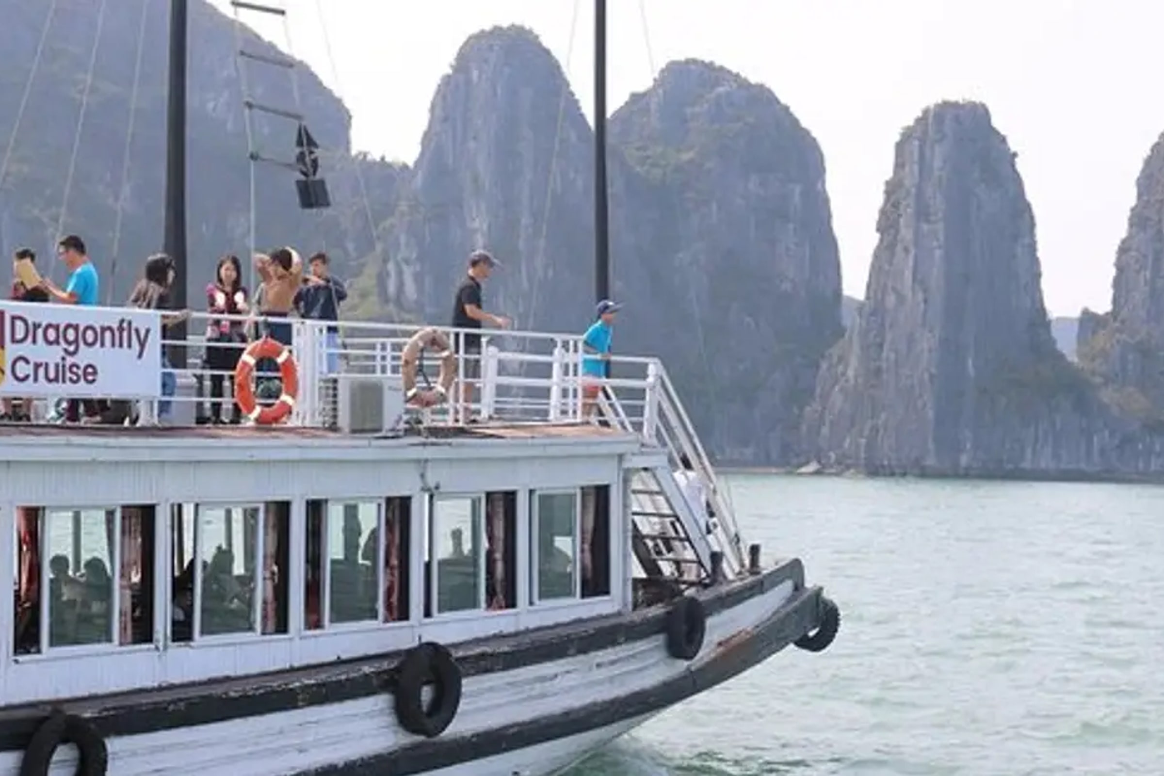 Small Group Halong Day Tour Islands, Cave, Kayak. Lunch. HIGHWAY Transfer